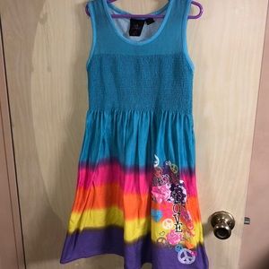 Self Esteem Dress Girls’ Sz 10/12 Lg Rainbow